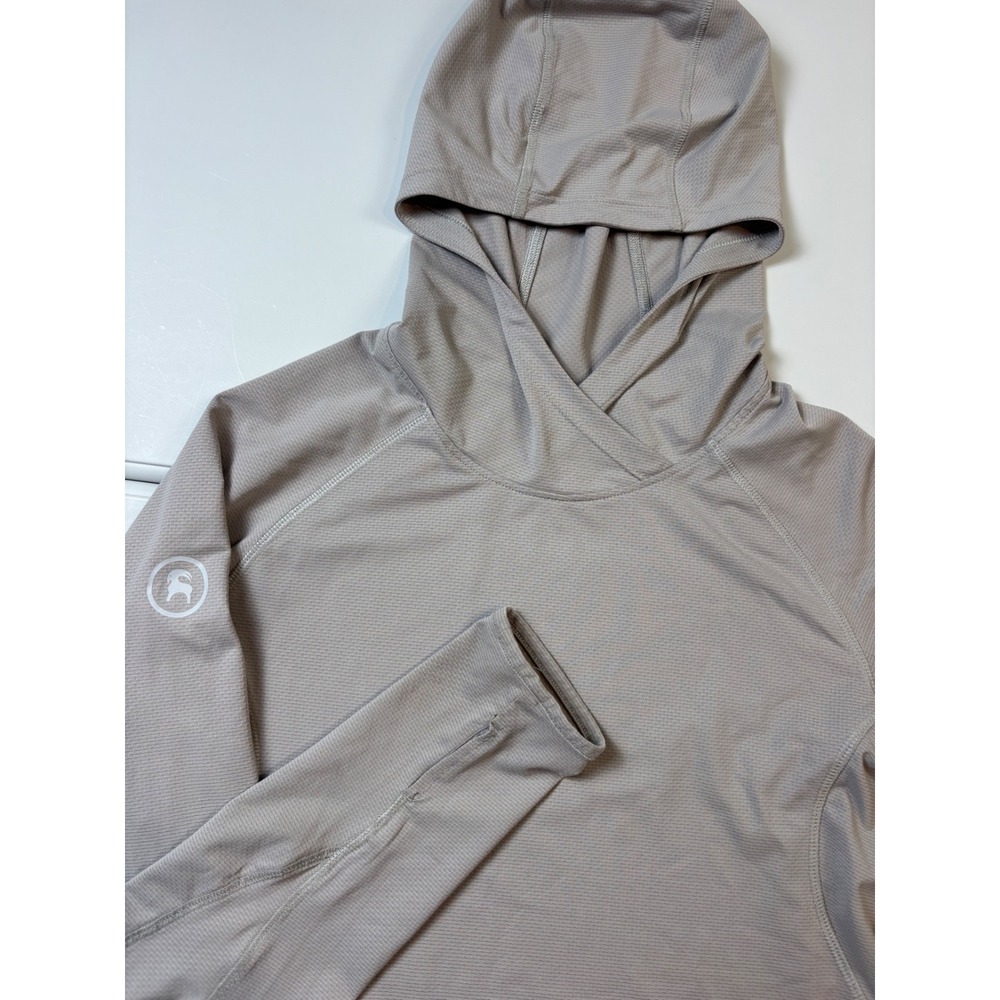 Backcountry Sun Hoodie Womens Small Gray Long Sleeve Thumbhole Hiking Outdoor